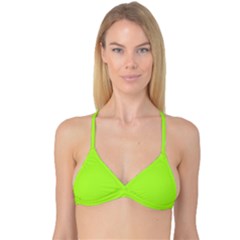 Chartreuse Green	 - 	reversible Tri Bikini Top by ColorfulSwimWear