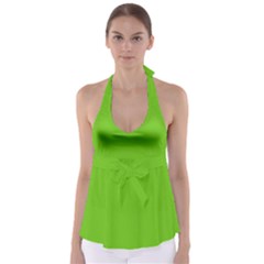 Alien Green	 - 	babydoll Tankini Top by ColorfulSwimWear