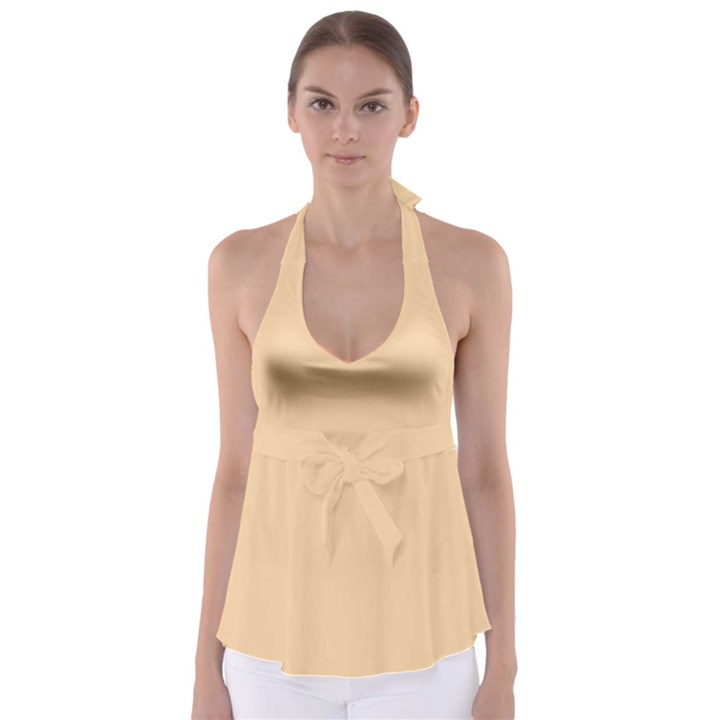 Deep Champagne White	 - 	Babydoll Tankini Top