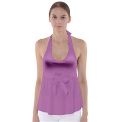 Radient Orchid	 - 	babydoll Tankini Top by ColorfulSwimWear