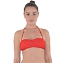 Fire Engine Red	 - 	Halter Bandeau Bikini Top View1