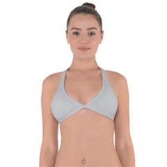 Harbor Grey	 - 	halter Neck Bikini Top by ColorfulSwimWear