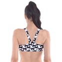 Playful Pups Black and White Pattern Plunge Bikini Top View2