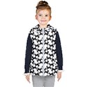 Playful Pups Black and White Pattern Kids  Hooded Puffer Vest View1