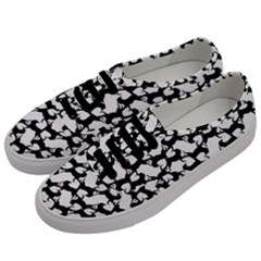 Playful Pups Black And White Pattern Men s Classic Low Top Sneakers by dflcprintsclothing