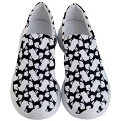 Playful Pups Black And White Pattern Women s Lightweight Slip Ons by dflcprintsclothing