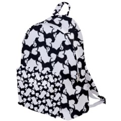 Playful Pups Black And White Pattern The Plain Backpack by dflcprintsclothing