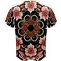 Floral Pattern Flowers Spiral Pattern Beautiful Men s Cotton Tee View2