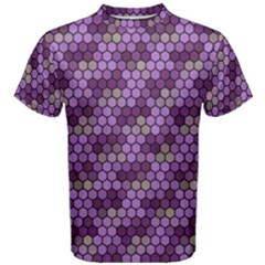 Pattern Seamless Design Decorative Hexagon Shapes Men s Cotton Tee by Ravend