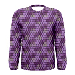 Pattern Seamless Design Decorative Hexagon Shapes Men s Long Sleeve Tee by Ravend