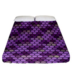 Pattern Seamless Design Decorative Hexagon Shapes Fitted Sheet (king Size) by Ravend