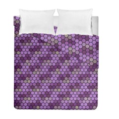 Pattern Seamless Design Decorative Hexagon Shapes Duvet Cover Double Side (full/ Double Size) by Ravend