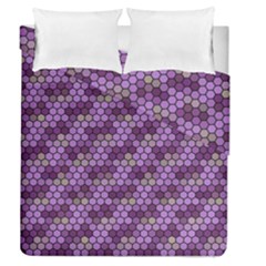 Pattern Seamless Design Decorative Hexagon Shapes Duvet Cover Double Side (queen Size) by Ravend