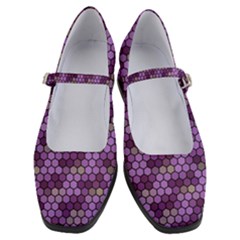 Pattern Seamless Design Decorative Hexagon Shapes Women s Mary Jane Shoes by Ravend