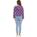 Pattern Seamless Design Decorative Hexagon Shapes Women s Lightweight Cropped Hoodie View4