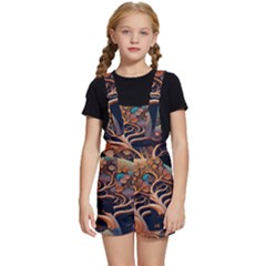 Trees Dream Art Intricate Patterns Digital Nature Kids  Short Overalls by Ravend