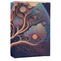 Trees Dream Art Intricate Patterns Digital Nature Playing Cards Single Design (rectangle) With Custom Box by Ravend