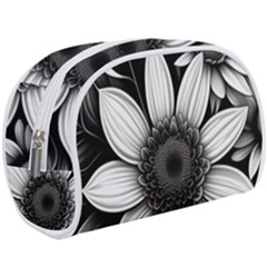 Sketch Flowers Art Background Photorealistic Make Up Case (large) by Ravend