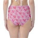 Valentine Romantic Love Watercolor Pink Pattern Texture Classic High-Waist Bikini Bottoms View2