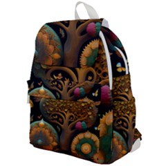 Trees Dream Generative Art Intricate Patterns Top Flap Backpack by Ravend