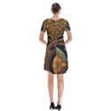 Trees Dream Generative Art Intricate Patterns Short Sleeve V-neck Flare Dress View2