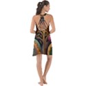 Trees Dream Generative Art Intricate Patterns Show Some Back Chiffon Dress View2