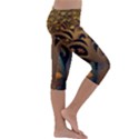 Trees Dream Generative Art Intricate Patterns Kids  Lightweight Velour Capri Leggings  View3