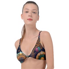 Trees Dream Generative Art Intricate Patterns Knot Up Bikini Top by Ravend