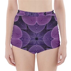 Geometric Shapes Geometric Pattern Flower Pattern Art High-waisted Bikini Bottoms by Ravend