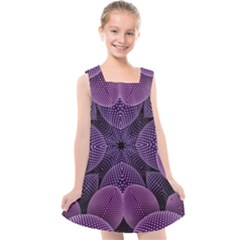 Geometric Shapes Geometric Pattern Flower Pattern Art Kids  Cross Back Dress by Ravend