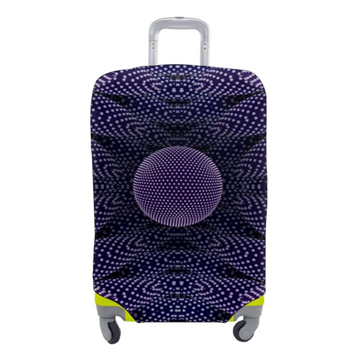 Gometric Shapes Geometric Pattern Purple Background Luggage Cover (Small)