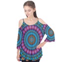 Mandela Kaleidoscope Squares Geometric Shapes Flutter Tees View1