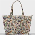 Wallpaper Floral Pattern Floral Wallpaper Background Back Pocket Shoulder Bag  View1