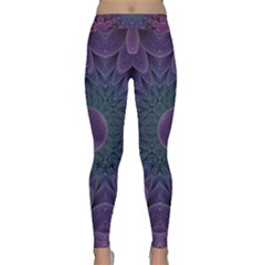 Geometric Shapes Geometric Pattern Flower Pattern Classic Yoga Leggings by Ravend