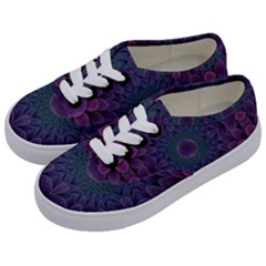 Geometric Shapes Geometric Pattern Flower Pattern Kids  Classic Low Top Sneakers by Ravend