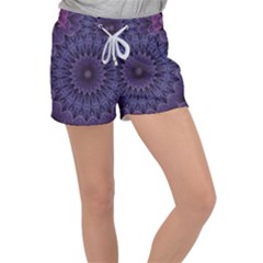 Shape Geometric Symmetrical Symmetry Velour Lounge Shorts by Ravend