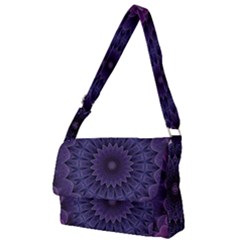 Shape Geometric Symmetrical Symmetry Full Print Messenger Bag (l) by Ravend