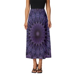 Shape Geometric Symmetrical Symmetry Classic Midi Chiffon Skirt