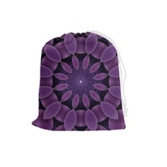 Shape Geometric Symmetrical Symmetry Wallpaper Drawstring Pouch (large) by Ravend