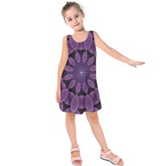 Shape Geometric Symmetrical Symmetry Wallpaper Kids  Sleeveless Dress by Ravend