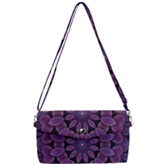 Shape Geometric Symmetrical Symmetry Wallpaper Removable Strap Clutch Bag by Ravend