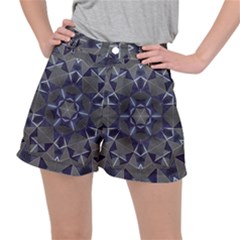 Kaleidoscope Geometric Pattern Geometric Shapes Ripstop Shorts by Ravend