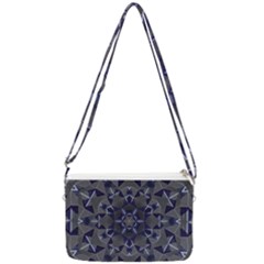 Kaleidoscope Geometric Pattern Geometric Shapes Double Gusset Crossbody Bag by Ravend