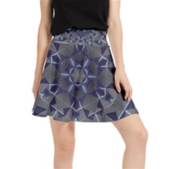 Kaleidoscope Geometric Pattern Geometric Shapes Waistband Skirt by Ravend