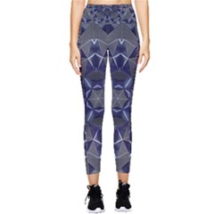 Kaleidoscope Geometric Pattern Geometric Shapes Pocket Leggings  by Ravend