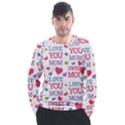 Love Mom Happy Mothers Day I Love Mom Graphic Men s Long Sleeve Raglan Tee View1