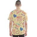 Love Mom Happy Mothers Day I Love Mom Graphic Pattern Men s Sport Mesh Tee View2