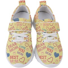 Love Mom Happy Mothers Day I Love Mom Graphic Pattern Kids  Velcro Strap Shoes by Ravend