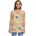 Love Mom Happy Mothers Day I Love Mom Graphic Pattern Casual Spaghetti Strap Chiffon Top View1