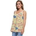 Love Mom Happy Mothers Day I Love Mom Graphic Pattern Casual Spaghetti Strap Chiffon Top View2